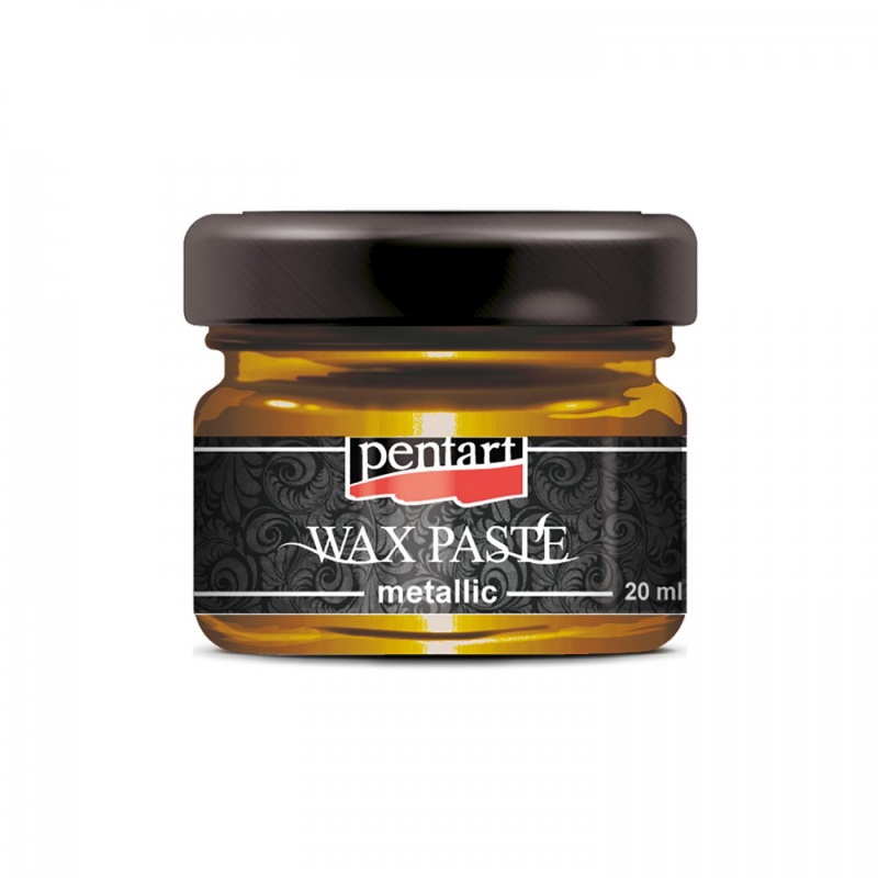 Vosková pasta (Wax paste – metal) se základem včelího vosku a pomerančového oleje vytvoří na povrchu silný, kovový třpytivý efekt. Lze je použít