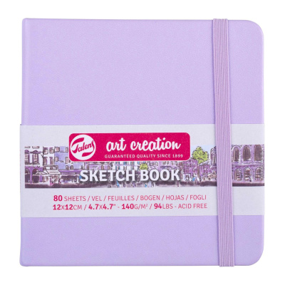 Art book, Art Creation, blok na skicovanie, 12 x 12 cm, violet