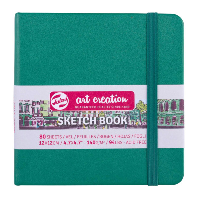 Art book, Art Creation, blok na skicovanie, 12 x 12 cm, zelený
