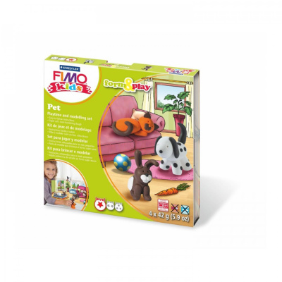 DETSKÁ SADA FIMO KIDS - Domáce zvieratká