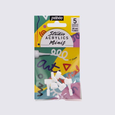 Studio Acrylics 30 ml, náhradné hroty na tuby, 5 ks