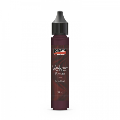 Zamatový prášok, 6 g, granátovo červená